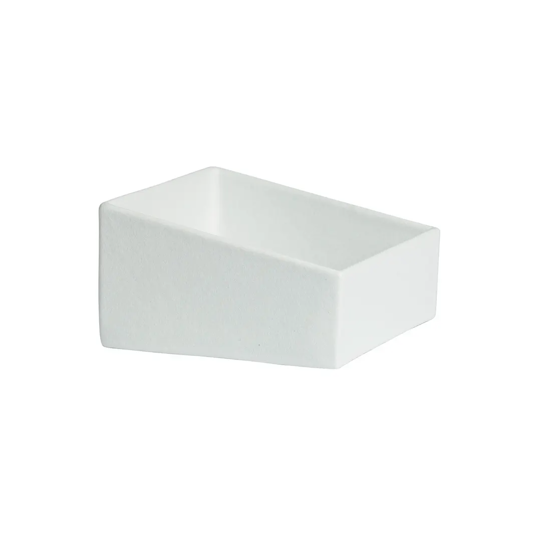 GET ISS35-MOD Bugambilia Salad Bar Bowl, 9 Qt, 10-1/2" x 10-1/2" Square Aluminum, Whites Finish