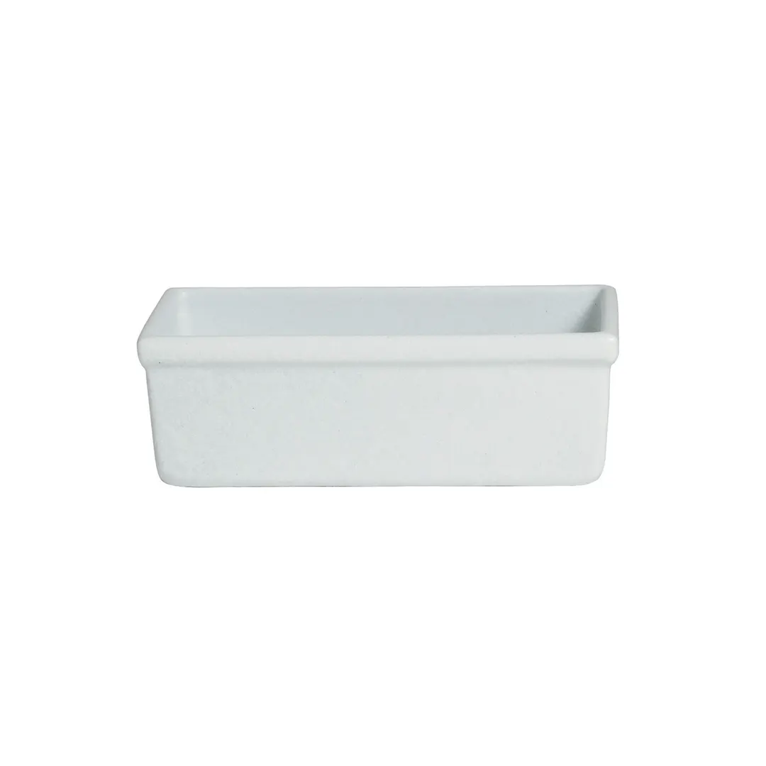 GET IU014-MOD Salad Bar Bowl, 7-8 Qt, 20.8" L x 7.9" W x 4" Deep, White Aluminum Rectangular Resin Finish