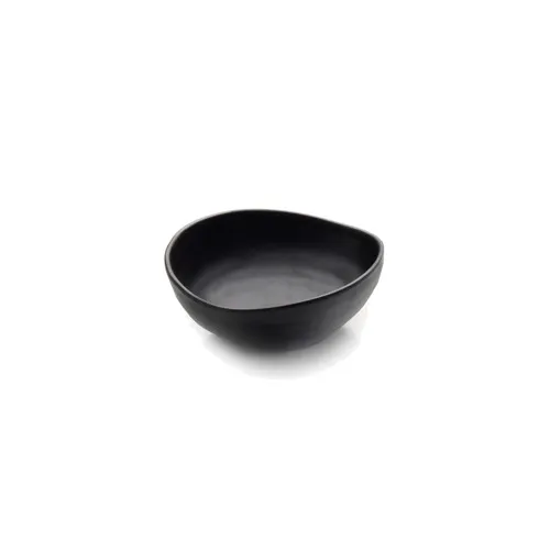 GET JW1407-B - Elite Global Bowl, 14oz, 6-3/4" L x 5-1/2" W x 2-3/8" H, Black, Melamine, BPA‑Free