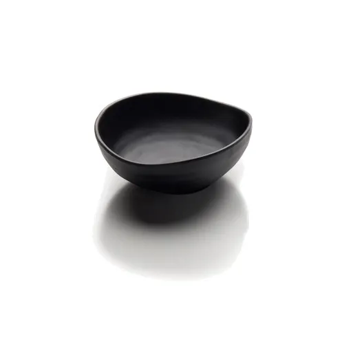 GET JW1409-B 40oz Melamine Bowl, 9-1/2"L x 7-7/8"W x 3-5/8"H, Black Zen, Dishwasher Safe