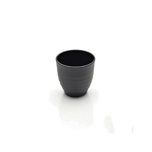 GET JW2024-B 6 Oz Tea Cup, 3" Dia. x 3" H, Melamine, Black, Break/Chip/Stain & Scratch Resistant