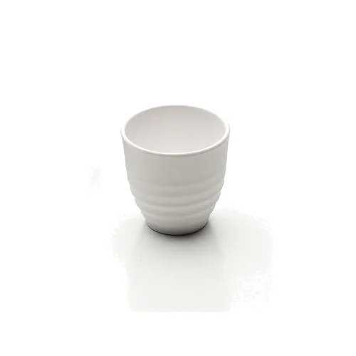 GET JW2025-W 8 Oz Round Tea Cup, 3-1/4" Dia. x 3-5/8" H, White Melamine, Stain & Scratch Resistant