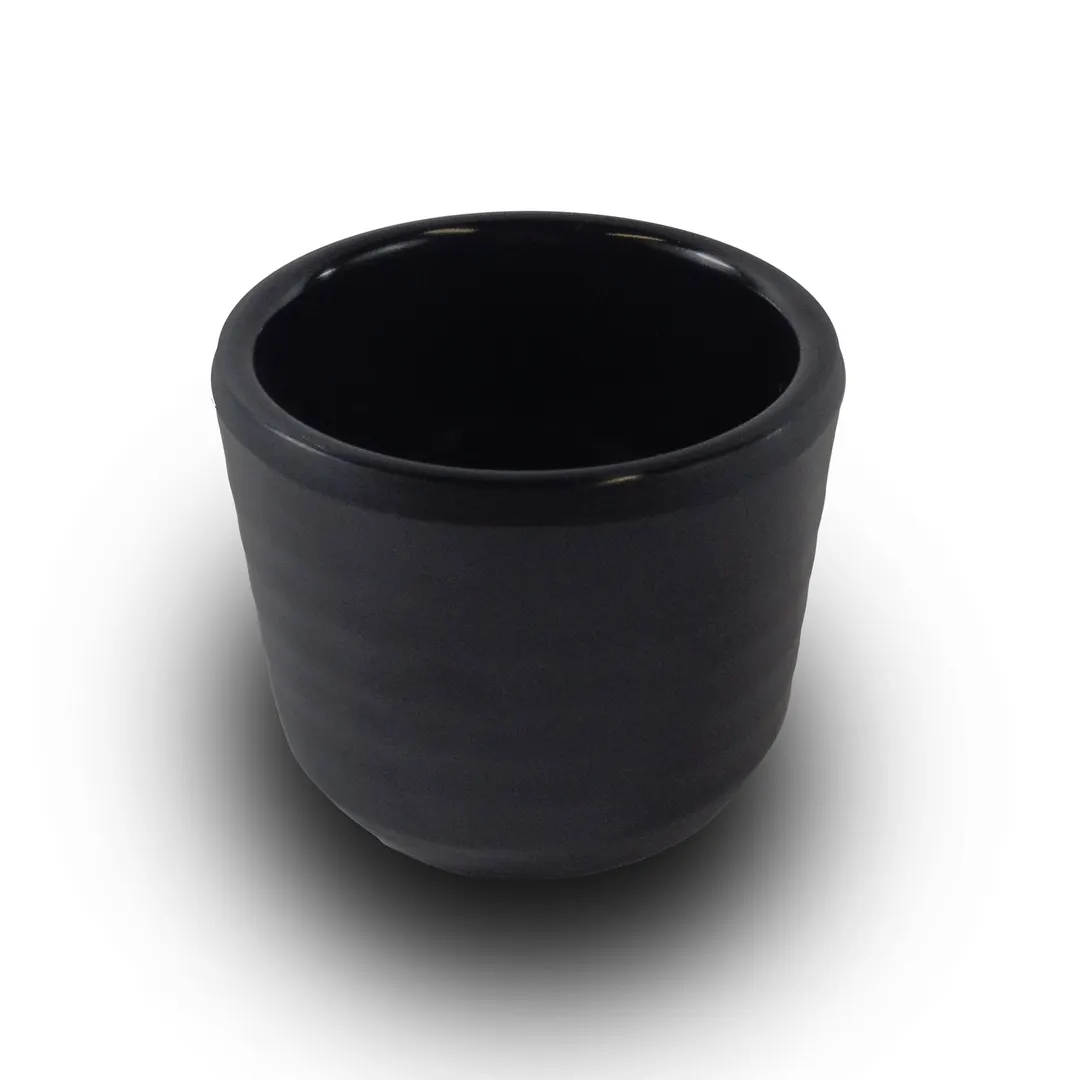 GET JW275-B Elite Global Solutions Cup, 4 Oz, 2-1/2" Dia. X 2-1/4"H, Melamine, Black, Zen - 1/Each