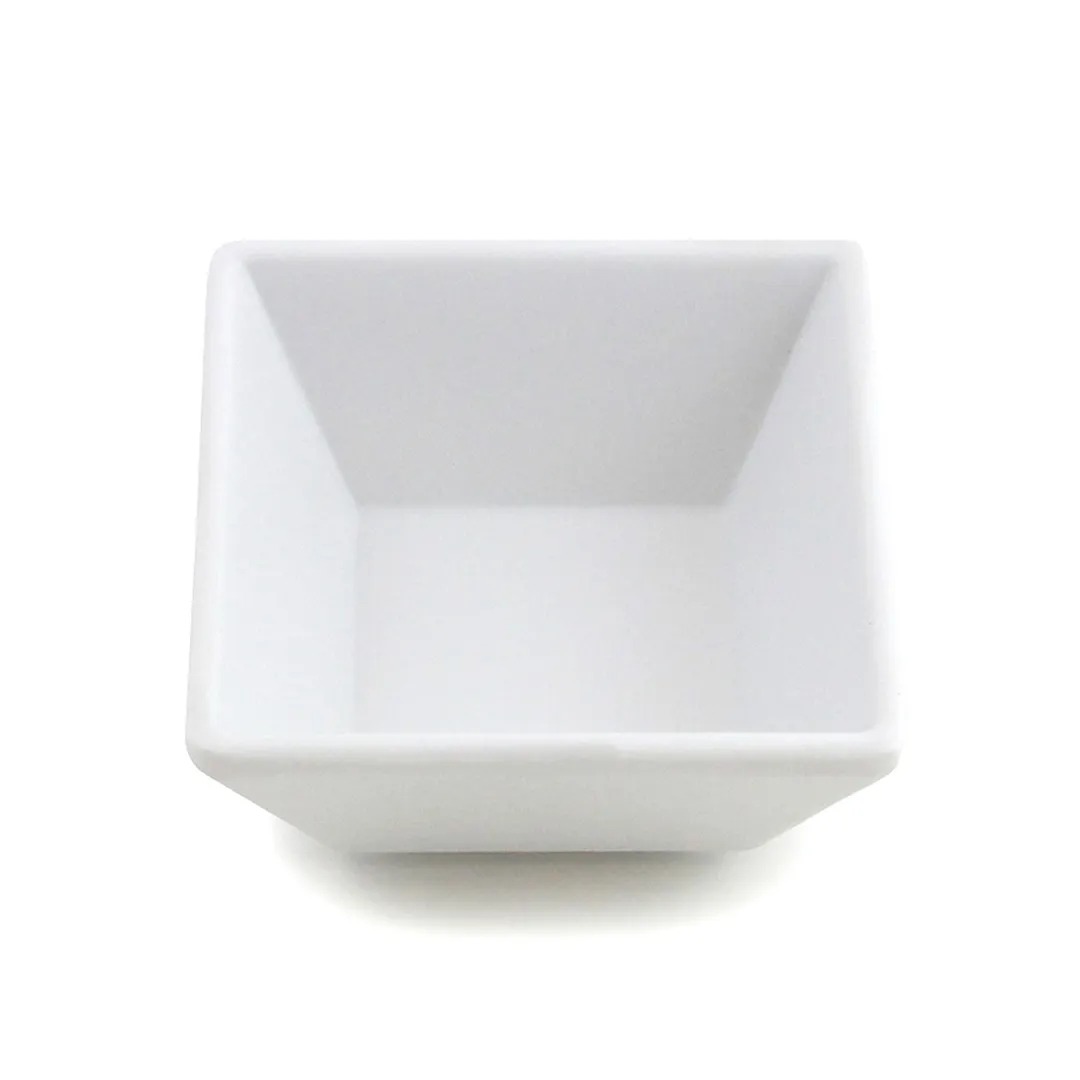 GET JW33-W Elite Ramekin, 4 oz., 3" x 1-1/2" H, White, Zen, BPA-Free, Melamine, Dishwasher Safe