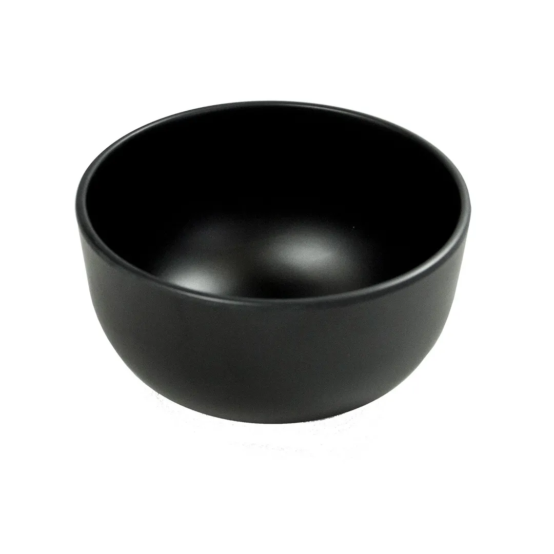 GET JW443-B Bowl, 24 Oz., 5-1/4" Dia. X 3"H, Round Black Matte Melamine, Break/Chip/Stain Resistant