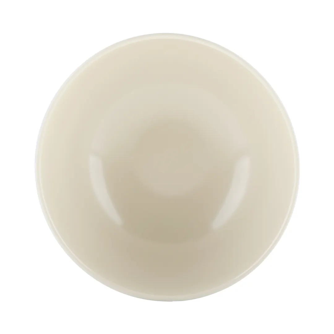 GET JW642T-ES Bowl, 64 Oz., 7-3/4" Dia. x 4"H, Round Two‑Tone Melamine, Sand Interior, Ebony Exterior