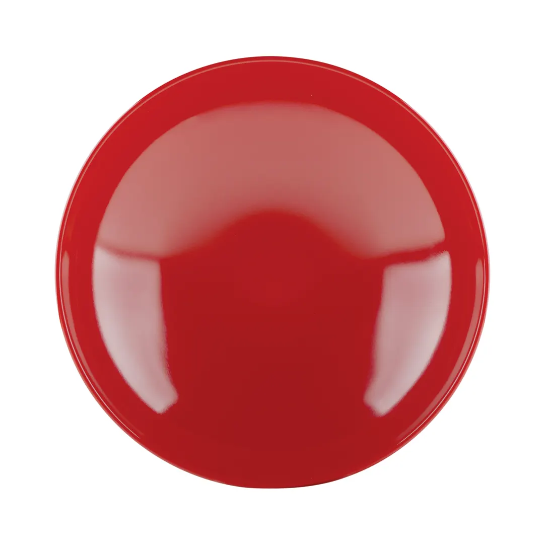 GET JW92T-BR Bowl, 44 oz, 9" Dia × 2½" H, Round, Red Interior Black Melamine, Break‑Chip‑Resistant