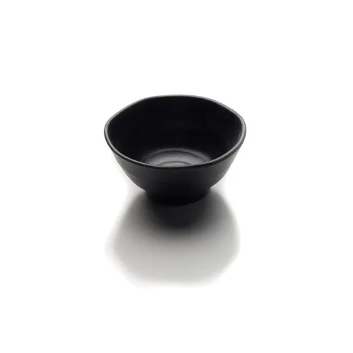 GET JWT44-B Elite Global Sauce Bowl, 8 Oz., 4-1/2" Dia. × 2-1/4" H, Black BPA‑Free Melamine, Dish‑Safe