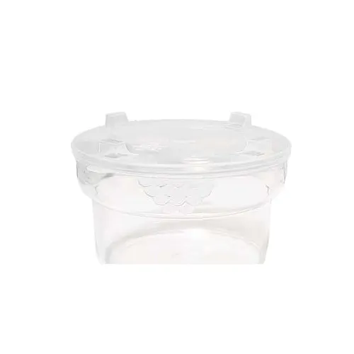 GET LID-1000-CL Replacement Clear Snap-On Round Plastic Lid for CR-1000 - Dozen