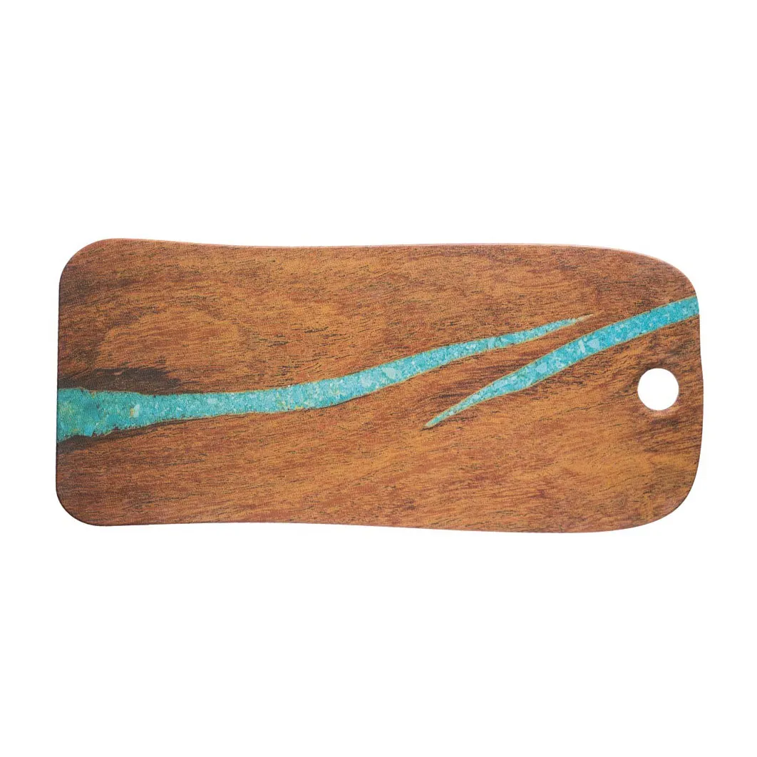 GET LP205 Cheforward Lapis Board – 20-1/8" x 9", Rectangular, Melamine, Cherry & Turquoise, BPA Free