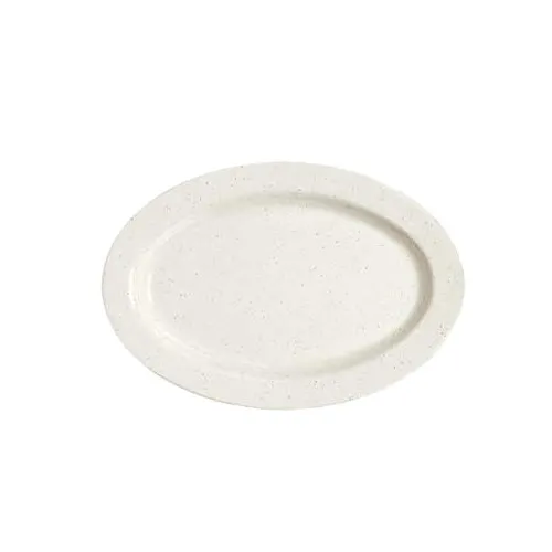 GET M-4020-IR Santa Fe™ Platter, 14" x 10" Oval Melamine Beige Break‑Res Dishwasher Safe - 1 Dozen