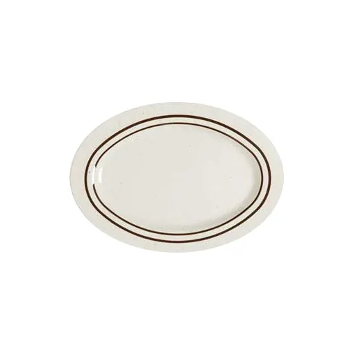 GET M-4020-U Ultraware™ Oval Platter, 14" x 10", Melamine, Durable & Dishwasher Safe - 1 Dozen