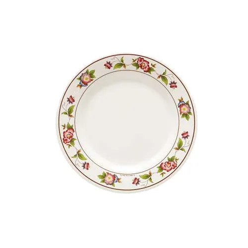 GET M-5050-TR Tea Rose Lunch Plate 8" Break-Resistant, Dishwasher Safe Melamine NSF - 1 Dozen