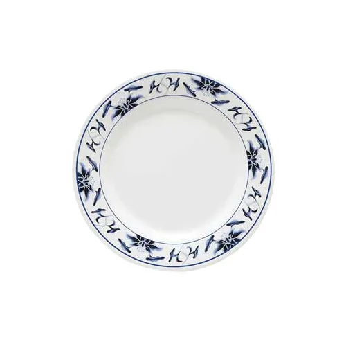 GET M-5080-B Water Lily™ Dinner Plate 9-1/2" Break‑Resistant Melamine NSF Dishwasher‑Safe - 1 Dozen