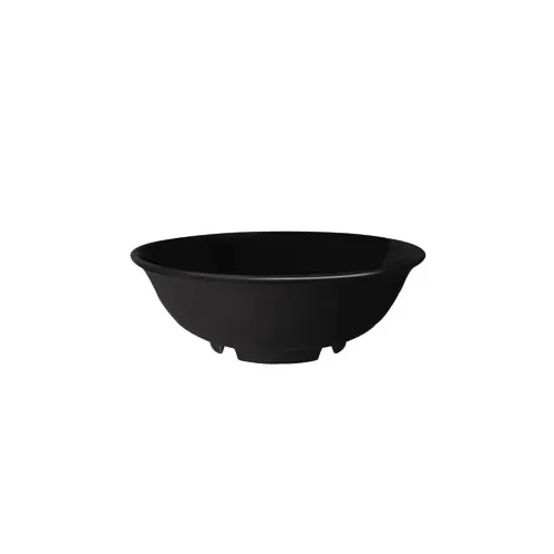 GET M-810-BK - Black Elegance 6" Bowl, 24-27 oz, 6" dia, 2-1/4" H, Melamine, BPA‑Free - Dozen