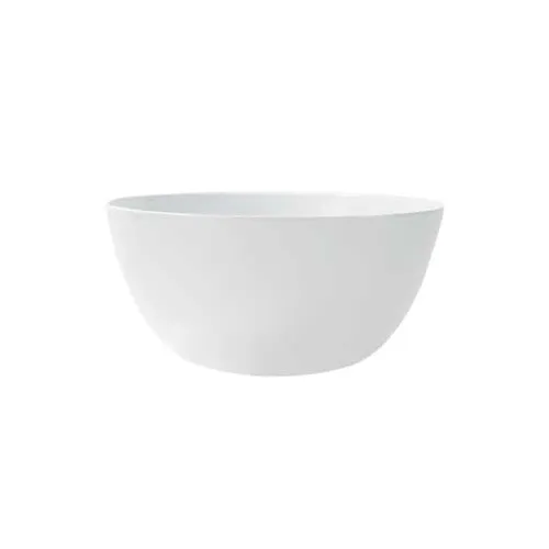 GET M-815-W Serving Bowl – 5 Qt, 10.75" Dia x 5.25" Deep, White Melamine, NSF Certified - 1 Dozen