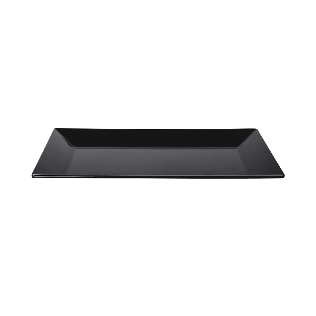 GET M1018RC-B Elite Global Solutions Platter, 18-3/8"L x 10"W x 1-1/2"H, Rectangular, Melamine, Black