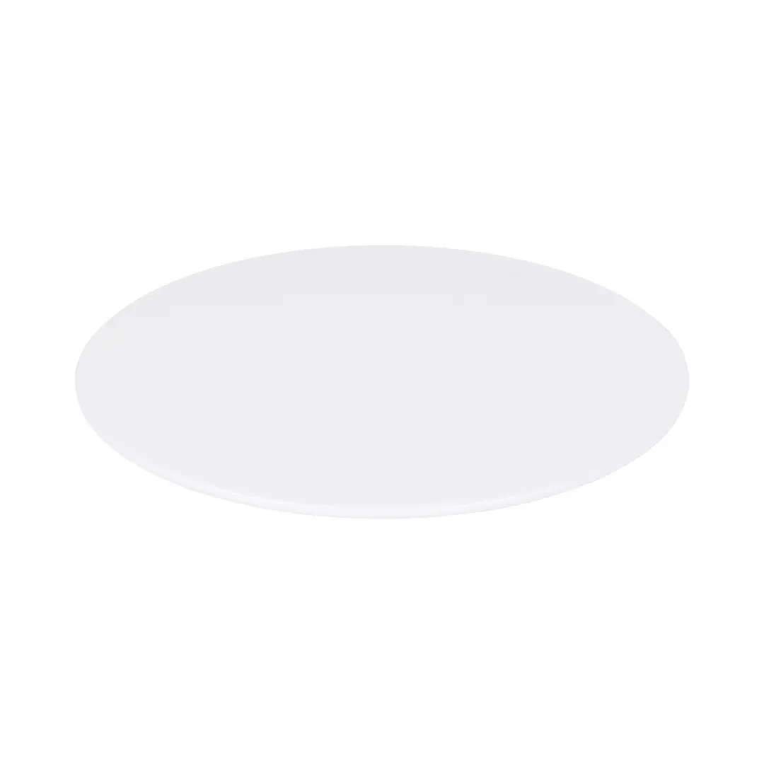 GET M114-NW Elite Global Solutions Plate, 11" Dia. x 1/2"H, Round, Flat, Melamine, White