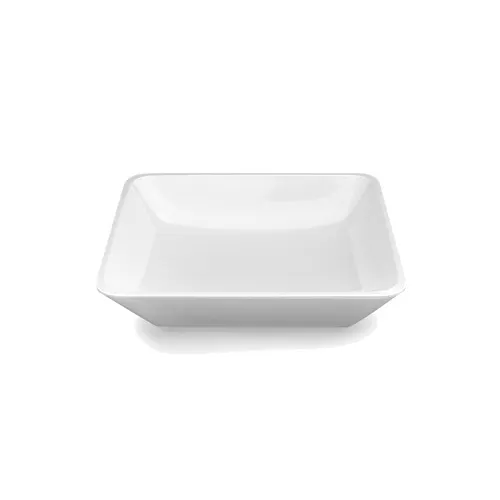 GET M1210RC-NW Elite Global Solutions Bowl, 3 Qt., 12" x 10" x 3"H, Rectangular, Melamine, White