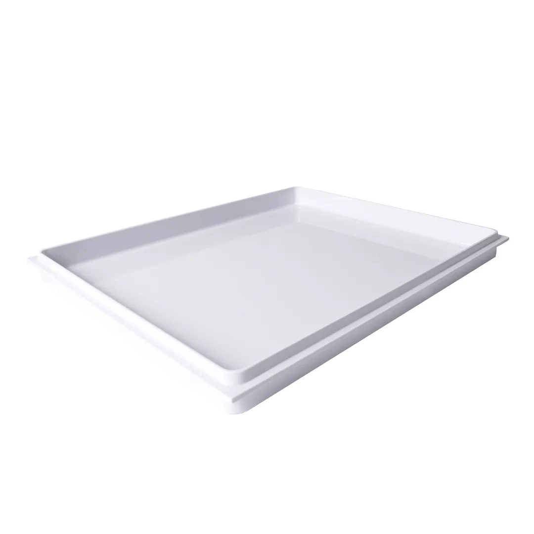 GET M12152LID-W Lid, 15" x 12" White Melamine Flat, BPA‑Free, Dishwasher Safe, Reversible