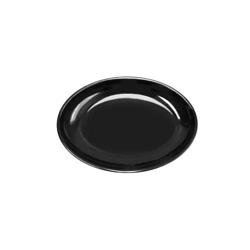 GET M1216OV-B Elite Global Solutions Platter, 16"L x 12"W x 2"H, 2-3/4 Qt., Oval, Melamine, Black