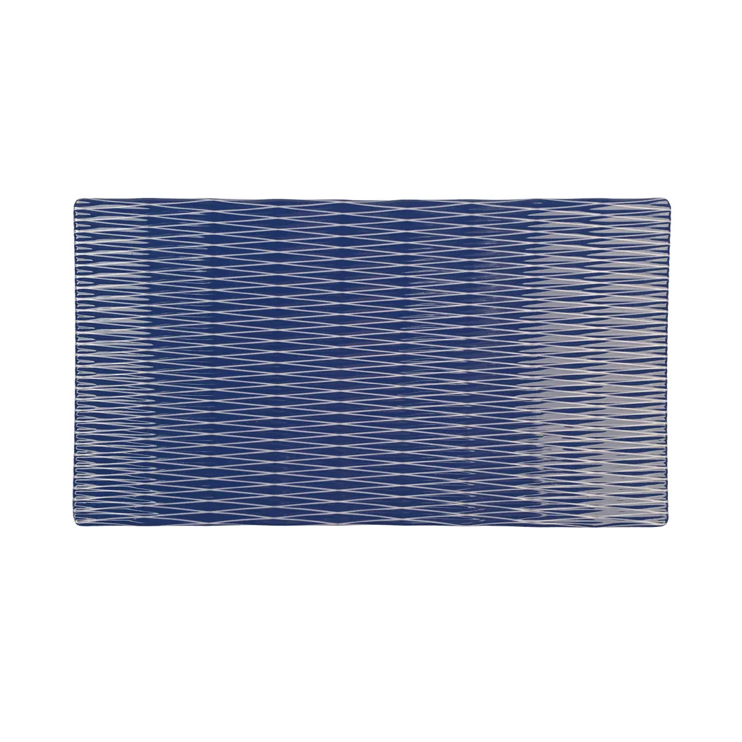 GET M12347RC-LAP Tray, 12-3/4" L x 7" W x 3/4" H, Rectangular, Melamine, Blue, BPA Free