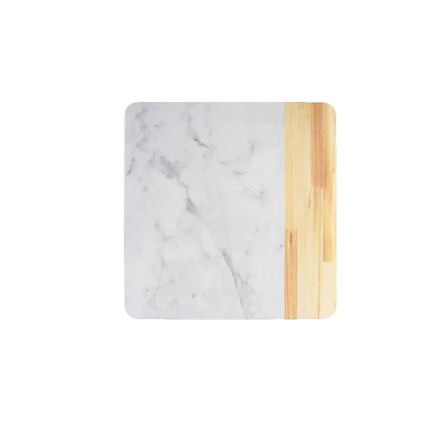 GET M13M-AWC Melamine Serving Board, 13" Sq 5/8"H, Break‑Res, Dishwasher Safe, BPA‑Free, Wood Look