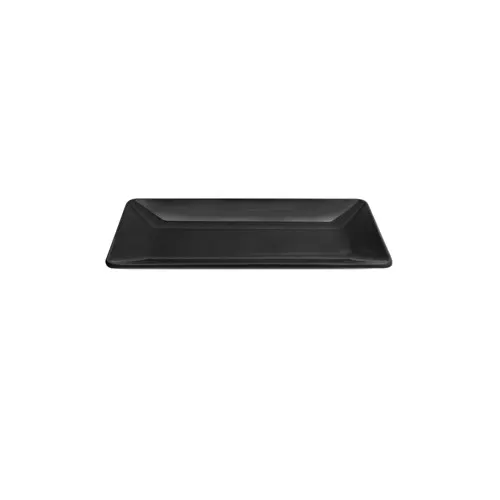 GET M168RC-B Elite Global Solutions Platter, 16"L x 8"W x 1-5/8"H, Rectangular, Melamine, Black