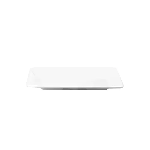 GET M168RC-NW Platter, 16"L x 8"W x 1 5/8"H, Rectangular Melamine White, Break/Chip Resistant