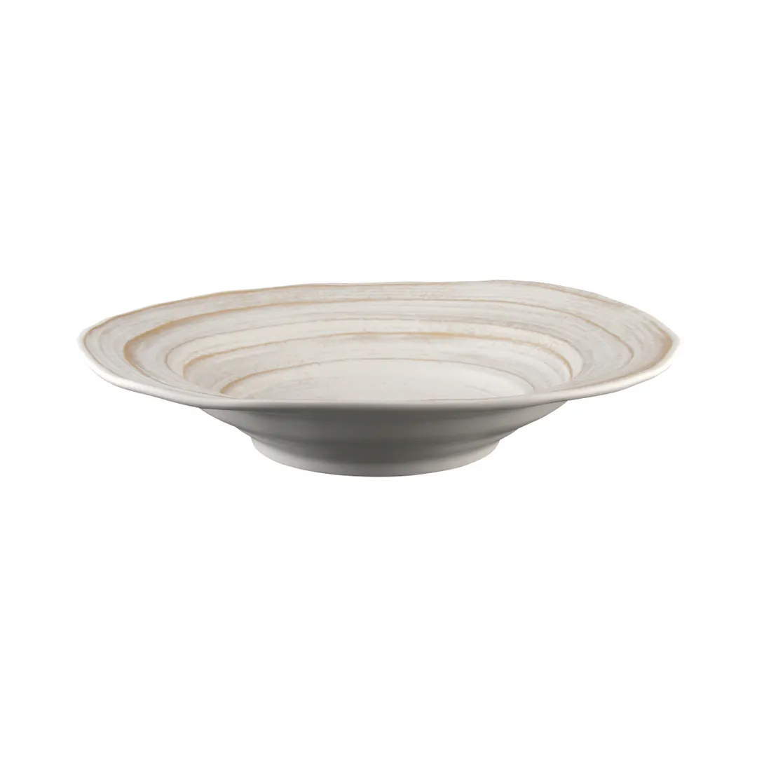 GET M16BST-OWD Serving Bowl, 3-1/2 Qt., 16" Dia. x 3"H, Melamine, Off‑White Stoneware