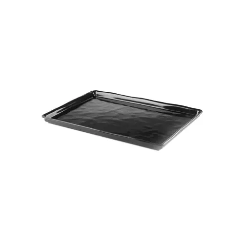 GET M1826-B Tray, 26" x 18" x 1.5" H, Black Melamine, Scratch & Stain Resistant, BPA Free - Edge