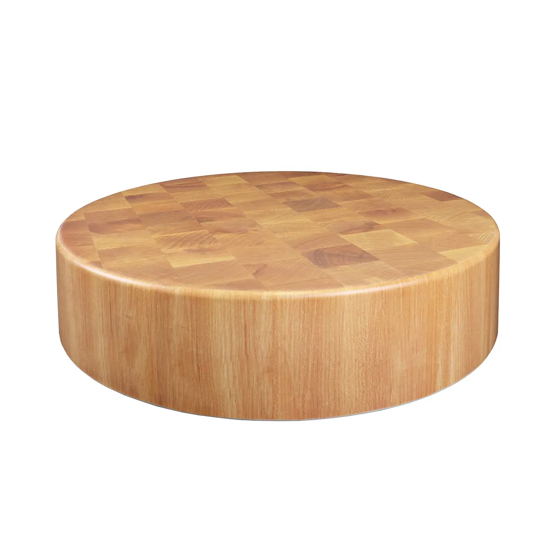 GET M1835R-BUB Melamine Riser 18" Dia x 3.5" H Round Natural Base Break/Chip 1‑2 Step BPA‑Free