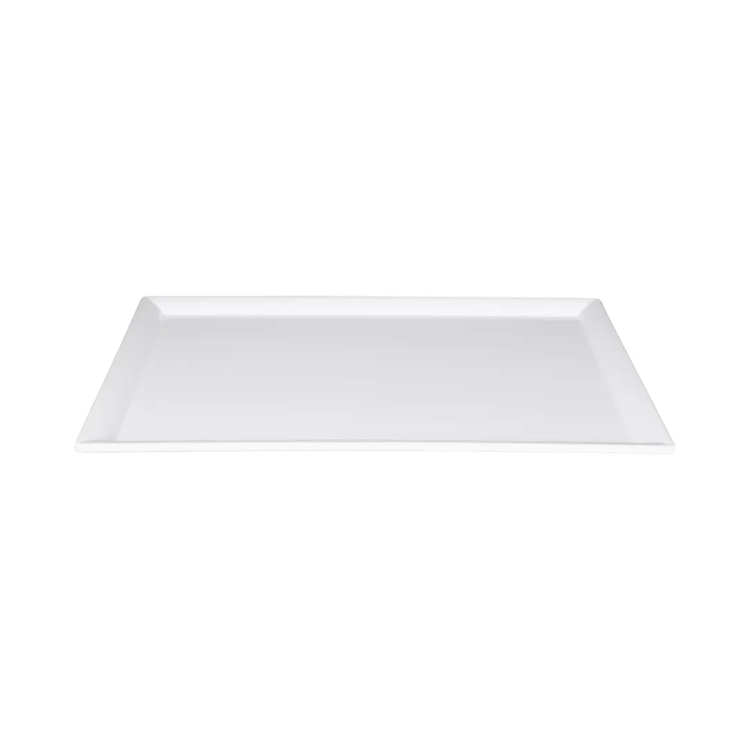 GET M18513-NW Platter, 18" x 13" x 3/4", Rectangular, White, Melamine, BPA‑Free, Dishwasher‑Safe