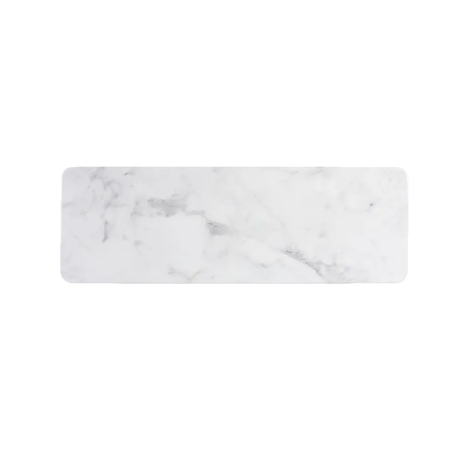 GET M186RCM-C Melamine Serving Board 18" L x 6" W x 1/2" H Carrara Marble Dishwasher Safe