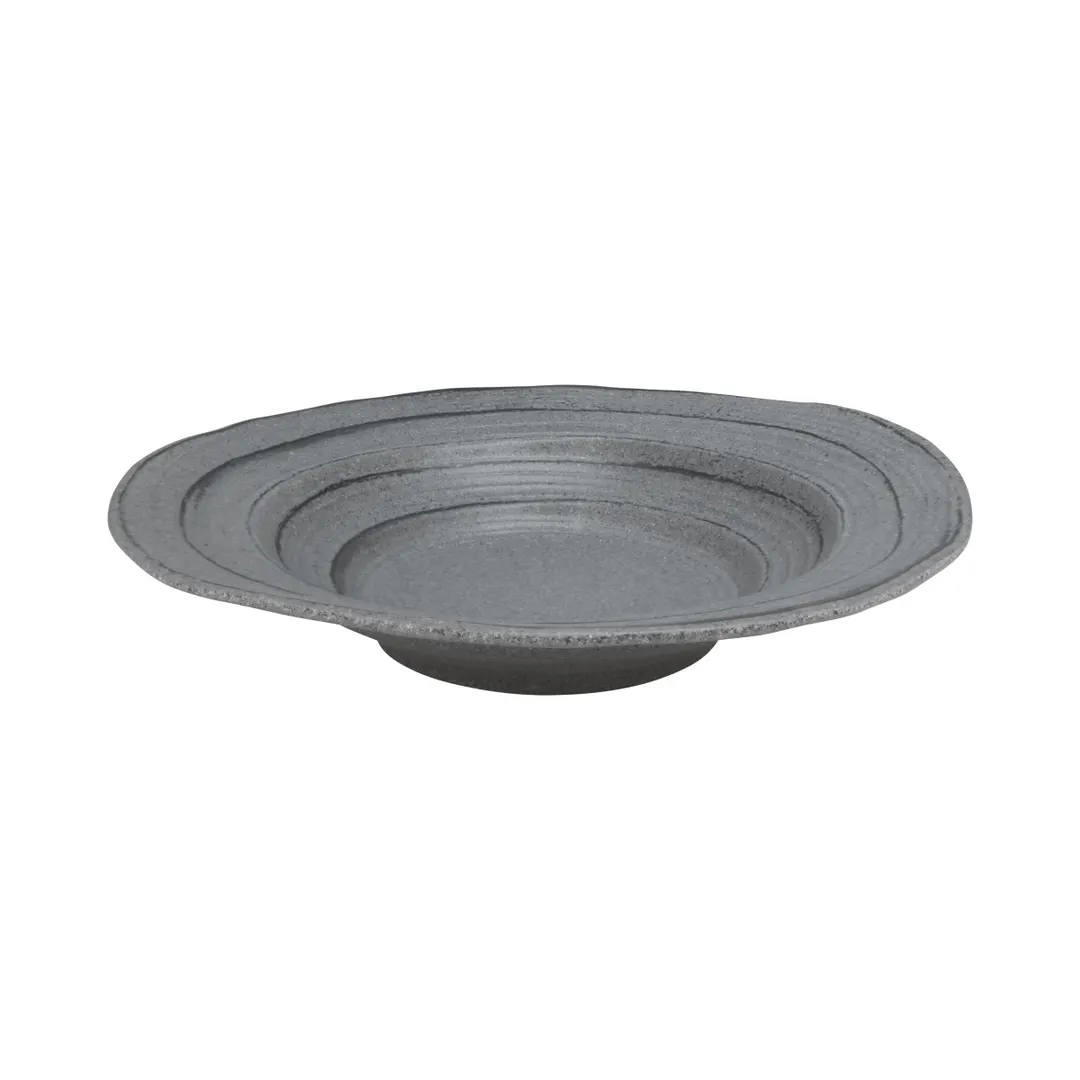 GET M18BST-GSD 4-3/4 Qt Gray Melamine Bowl 18" Dia x 3-1/4" H, Granite, BPA‑Free, Dishwasher Safe