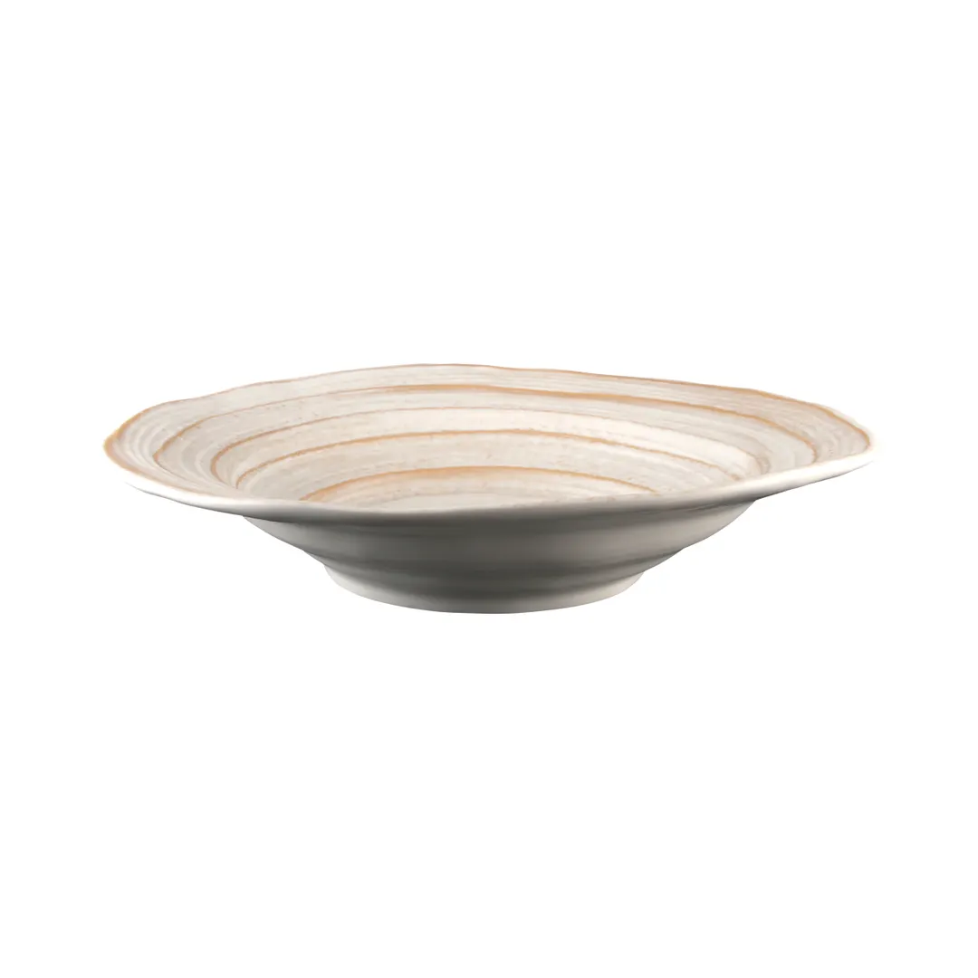 GET M18BST-OWD Serving Bowl, 4.75‑Qt (18" Dia. x 3¼" H) White Melamine, Dishwasher Safe, BPA‑Free