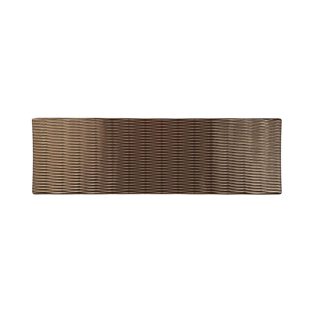 GET M20638RC-CH Tray, 20-7/8" L x 6-3/8" W, Mel., Brown Decal, Break Res., Dishwasher Safe, BPA-Free