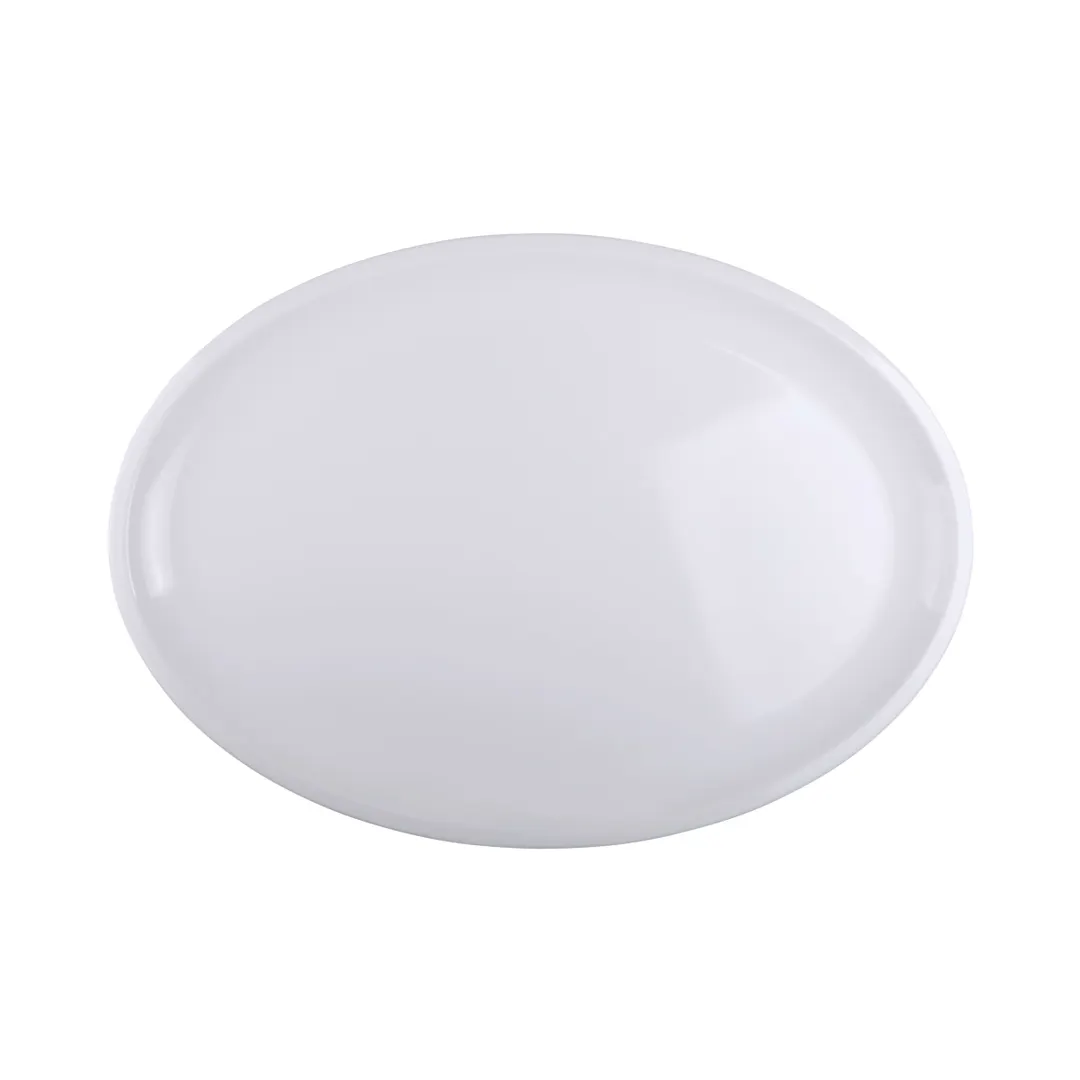 GET M2115OV-W Elite Global Solutions Platter, 21"L x 15"W x 1-1/8"H, Oval, Melamine, White