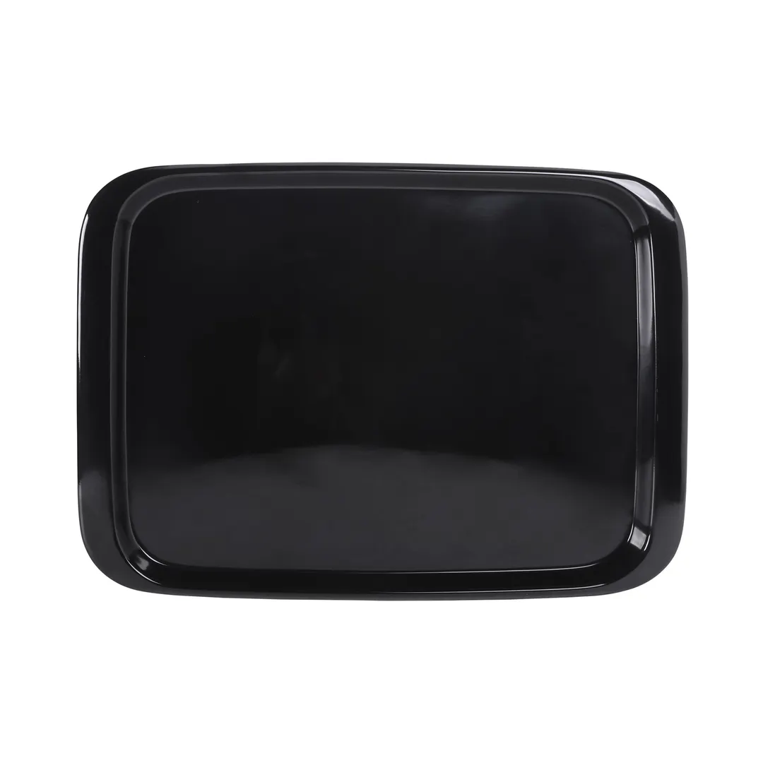 GET M5114T-B Elite Global Tray, 14" x 10-1/4" x 3/4", Rectangular, Black Melamine, Dishwasher Safe