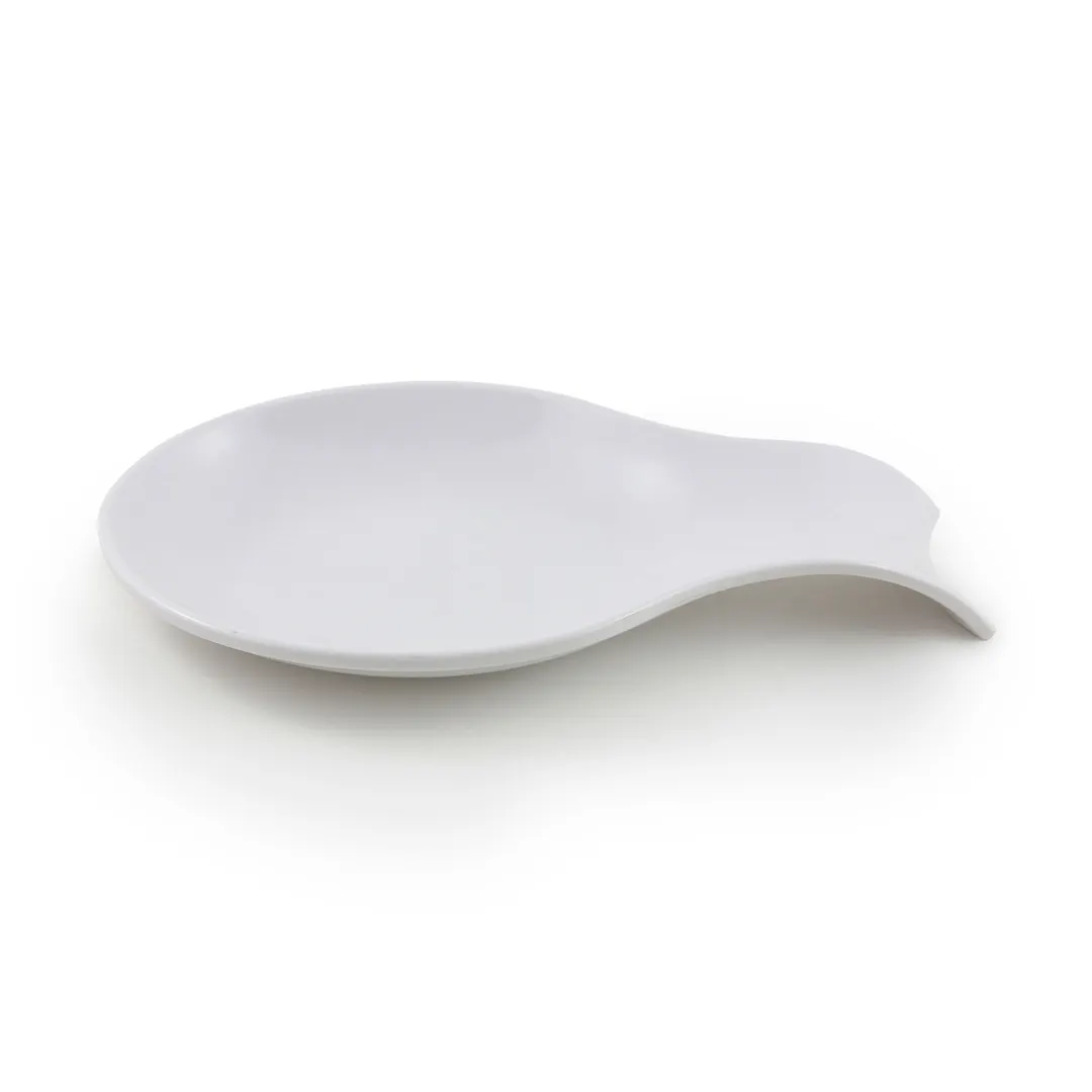 GET M5511-W Spoon Holder, 10" x 5-1/2" x 1"H, White Melamine, Break, Chip, Stain & Scratch Resistant