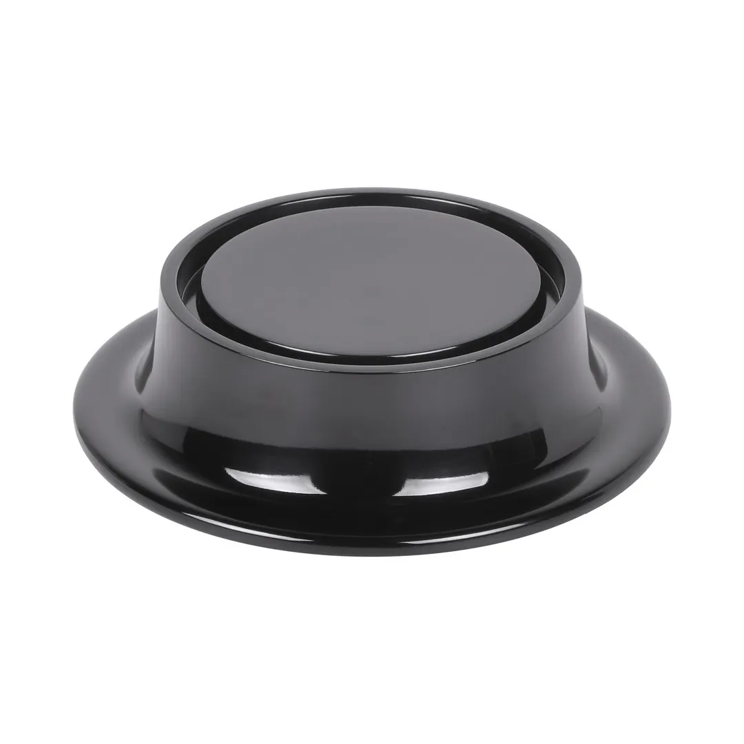 GET M5P-B Pedestal – 5" Round Display Riser, 1-1/2" Height, Black Melamine, BPA‑Free, Dishwasher Safe