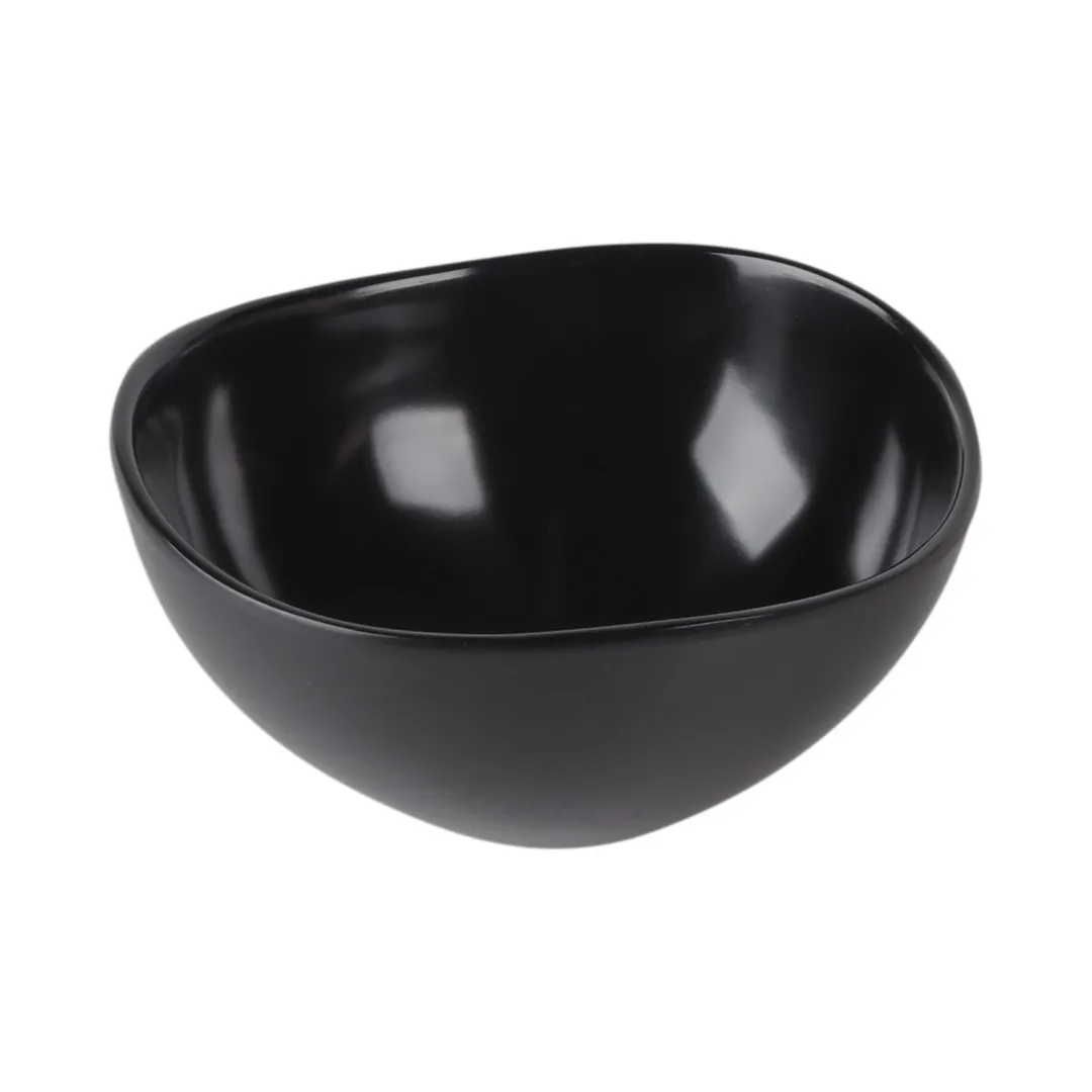 GET M65OV-B Elite Global Solutions Bowl, 3/4 Qt. (24 Oz.), 6" x 3"H, Melamine, Black