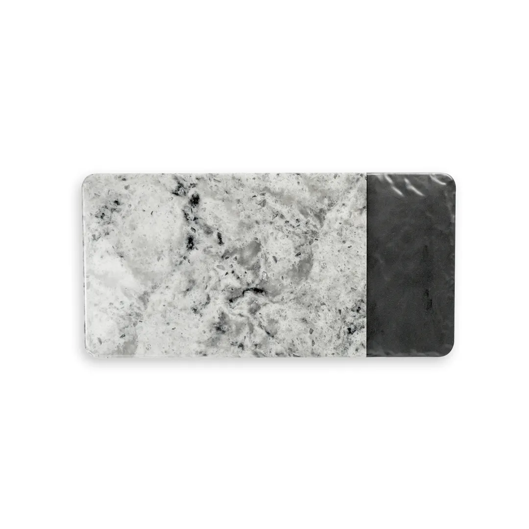 GET M714RCSM-BH Melamine Board 14.25"L x 7"W x 0.5"H Slate/Faux Marble, Stain & Scratch Resistant