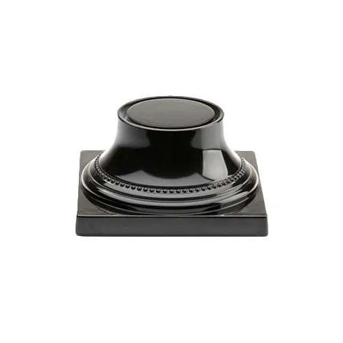 GET M74P-B Display Riser – 7" x 3-3/4" Black Melamine Pedestal, Venetian, Break‑Resistant