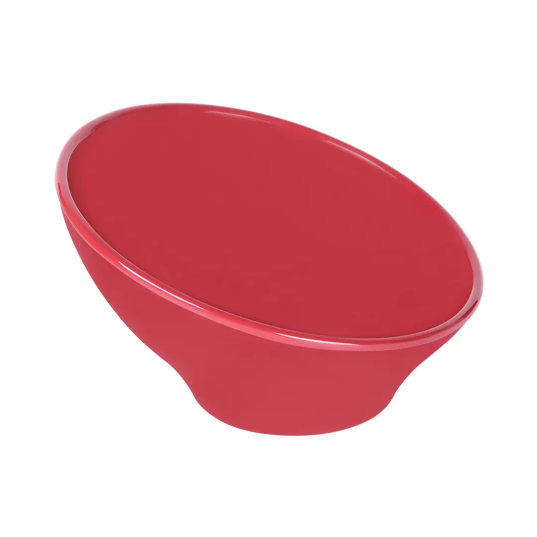 GET M75-CBR Red 9/16 Qt. Melamine Bowl, 7-1/2" Dia, 18 Oz., BPA‑Free, Dishwasher Safe