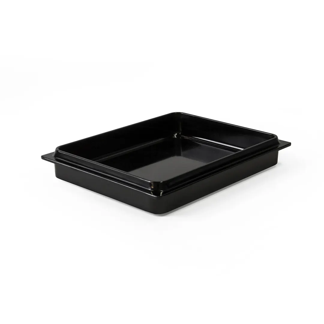 GET M7562LID-B Elite Global Lid, 7-1/2" x 6", Black, Melamine, Flat, BPA-Free, Dishwasher Safe