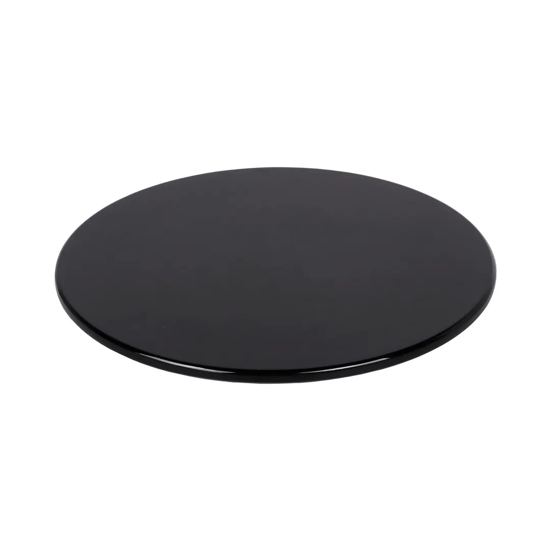 GET M7PL-B Elite Global Solutions Plate, 7" Dia. x 1/2"H, Round, Flat, Melamine, Black