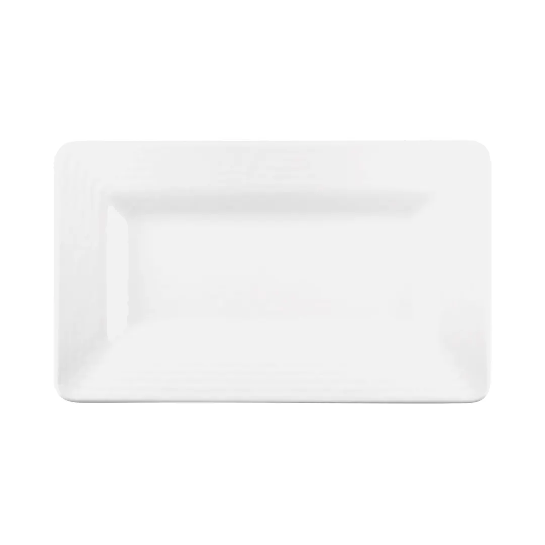 GET M915RR-W Tray, 15"L x 9"W x 1"H, Rectangular, Pebble Textured, White, Melamine