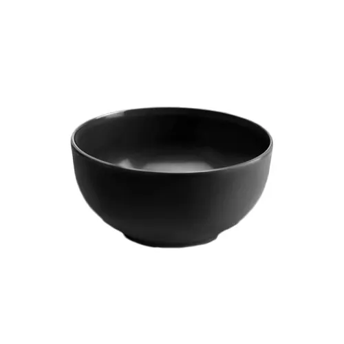 GET M925R5-B 3-3/4 Qt. Black Melamine Bowl, 9-1/4" Dia., 4-3/4" H, BPA‑Free, Dishwasher Safe