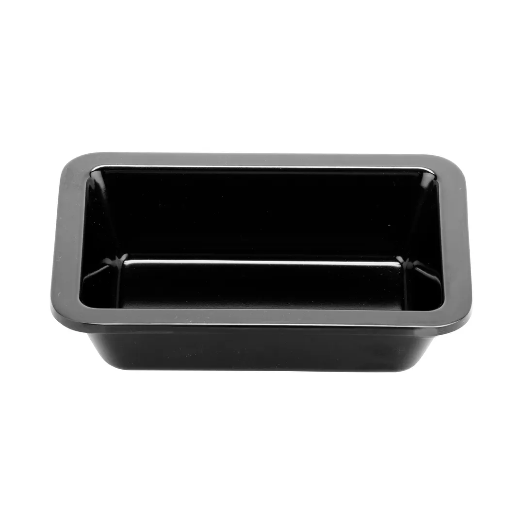 GET ML-123-BK Milano Side Dish, 4 Oz, 3" x 4-3/4", Rectangular Melamine, Black, Dishwasher Safe